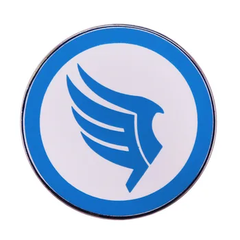 Mass Effect Paragon symbol синий логотип Мораль эмалевая булавка игровое искусство ювелирные аксессуары