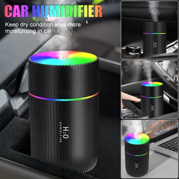 Mini Car Air Humidifier Air Freshener Purifier with LED Night Light 2Mode USB Oil Diffuser Home автомобильный освежитель воздуха