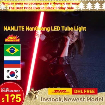 NANLITE Pavotube 15C 30C NanGuang LED Tube Light RGB Color Light 77см 117см 2700K-6500K Ручной светильник Для фотосъемки