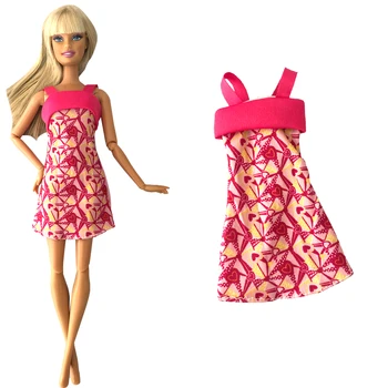 NK 1 шт. кукольное платье Современная одежда Модный плечевой ремень Юбка для куклы Барби Аксессуары Детские игрушки Подарок для девочки