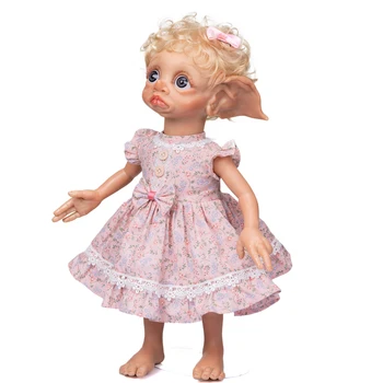 NPK 17 дюймов Fariy Elf Ручной Работы Reborn Baby Doll Девочка Кукла Сладкий Ребенок Коллекционная Художественная Кукла Высокое качество Ручной Работы Кукла