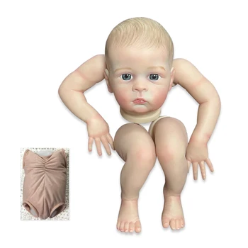 NPK 18-дюймовый Комплект куклы-Реборна Реалистичный Оскар Бодрствующий Младенец, Уже раскрашенные Части незаконченной куклы, игрушки для детей 