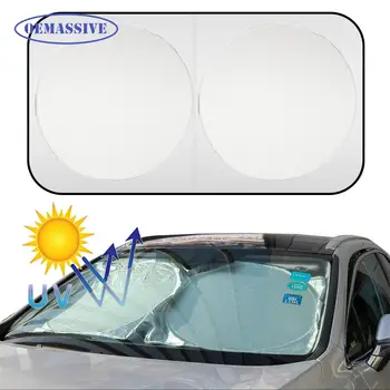 OEMASSIVE Большой /Средний /маленький Солнцезащитный козырек на лобовое стекло автомобиля, Светоотражающие блоки, Складной Солнцезащитный козырек, защита от ультрафиолета, Изоляция