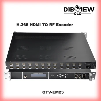 OTV-EM25 Универсальный видеокодер, совместимый с HDMI, Решение для гостиничного телевидения H.265 HD DVB-C QAM DVB-T ISDB-TB ATSC-T RF Модулятор