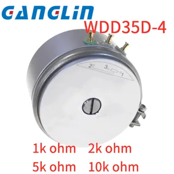 Potenciómetro de plástico conductor WDD35D4 0.1%, 1K/2K/5K/10K, 19mm, sensor de ángulo de WDD35D4-5K de eje corto, WDD35D-4 de d