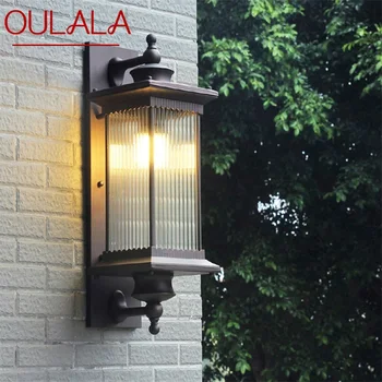 SOFEINA Уличный Ретро настенный светильник, бра, классическая светодиодная лампа, водонепроницаемая домашняя декоративная для крыльца