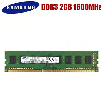 Samsung 2G 2GB 1RX8 PC3 12800U DDR3 1600 МГЦ ПК Настольная оперативная память КОМПЬЮТЕРА Настольная память 2G PC3 12800U DDR3 1600 RAM