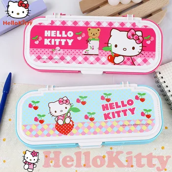 Sanrio Kuromi My Melody Cinnamoroll Hello Kitty Лимитированный Пенал Пенал для карандашей Милая Коробка для канцелярских принадлежностей для учащихся начальной школы
