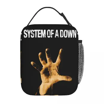 System Of A Down Термоизолированная сумка для ланча Дорожная хэви-метал группа Soad Переносная коробка для ланча Термоохладитель Ланч-бокс
