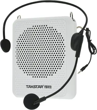 TAKSTAR E126A Портативный усилитель голоса с проводным микрофоном, гарнитурой и поясом, мини-персональный динамик, микрофон, перезаряжаемый для учителей