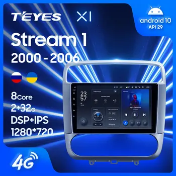 TEYES X1 Для Honda Stream 1 2000-2006 Автомобильный Радио Мультимедийный Видеоплеер Навигация GPS Android 10 Без 2din 2 din dvd