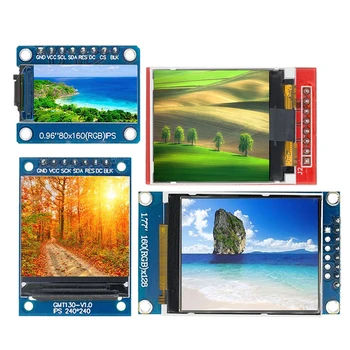 TFT дисплей 0.96/1.3/1.44/1.77/1.8 дюймовый IPS 7P SPI HD 65K полноцветный ЖК-модуль ST7735 Drive IC 80*160 (не OLED) для Arduino
