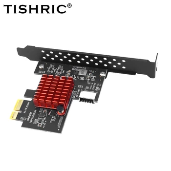 TISHRIC PCIE USB 1X для карты расширения Type-E Адаптер PCIE Type C PCI E X1 X16 ASM3142 Дополнительные карты Поддерживают Windows 8 10 32/64 бит