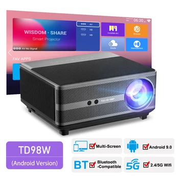 ThundeaL TD98W Проектор Full HD 1080P WiFi LED 2K 4K Video Movie Умный Проектор TD98 Android PK DLP Для Домашнего кинотеатра Cinema Beamer