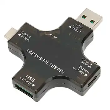 USB C Тестер Напряжения Тока ЖК-Дисплей Высокой Точности USB Type C Micro USB Цветной Тестер 3,6-32V 0-5.1A для Компьютера