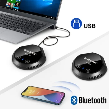 USB-колонки G-MARK Micro Go Bluetooth Конференц-Громкая связь с Микрофоном, Совместимая с Ведущими Платформами, Домашний Офис