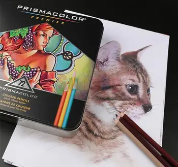 Us Prismacolor Premier 72 lapis Cor do Chumbo рисование карандашом портрета жирным карандашом для кожи художник sanford профессиональный цветной карандаш