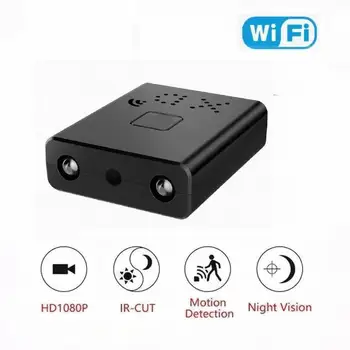 Wifi IP-Камера 1080P Беспроводное Ночное Видение Аудио Обнаружение Движения Радионяня Камера Поддержка TF карты XD Самый Маленький Mini DV
