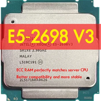 Xeon E5-2698 v3 E5 2698v3 E5 2698 v3 2,3 ГГц шестнадцатиядерный процессор Процессор LGA 2011 HUANANZHI X99 F8 Материнская плата для Intel