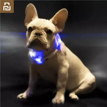 Youpin Pet Light Ошейник Водонепроницаемый xl81-5001 Анти-потерянная Бирка Светодиодное Предупреждающее Освещение USB Зарядный Ошейник для Собаки