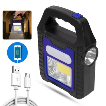 Z20 Портативный Солнечный фонарь COB LED Рабочая лампа Водонепроницаемый аварийный прожектор USB перезаряжаемый ручной фонарь для походов на открытом воздухе кемпинга