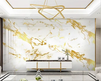 beibehang Обои на заказ домашний декор новая современная легкая роскошная золотая фольга золотой мраморный узор мраморные фоновые обои