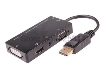 dhl или EMS 20шт DP Штекер К DVI HDMI-Совместимый VGA Аудио Женский Адаптер Display Port Кабельный Конвертер Для Apple MacBo