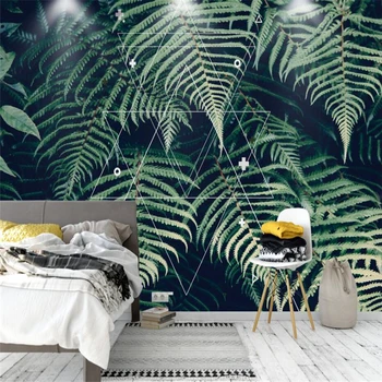 wellyu обои на фоне красивых тропических растений фреска на заказ большая фреска экологические обои papel de parede