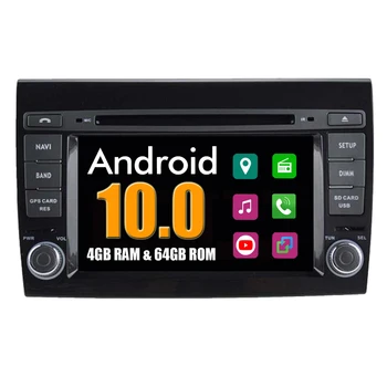 Автомобильный Мультимедийный Плеер CarPlay Для Fiat Bravo Octa Core Android 10.0 Радио Стерео DVD GPS Навигация Sat Navi Central Multimedia