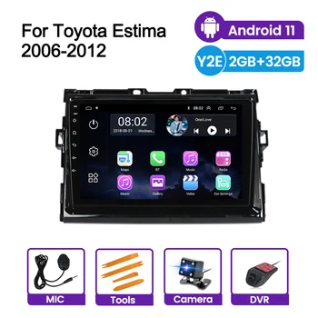 Автомобильный видеоплеер с GPS навигацией для Toyota Estima/PREVIA/Tarago/Canarado 2006-2012 Android 11 ROM 32 ГБ RAM 2 ГБ Автозвука