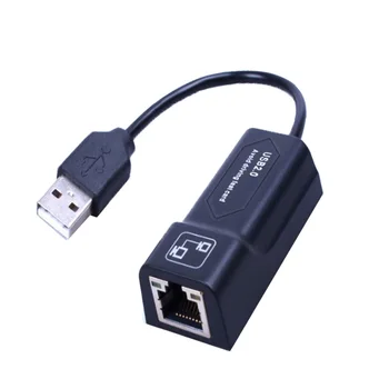 Адаптер сетевой карты USB 2.0 к локальной сети RJ45 Ethernet 10/100 Мбит/с синего цвета для ПК
