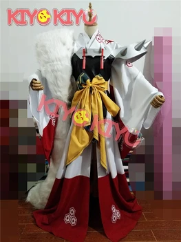 Аниме Косплеи KIYO-KIYO Inuyasha Sesshoumaru Косплей костюм Женская мужская версия Костюмы на Хэллоуин по индивидуальному заказу размер