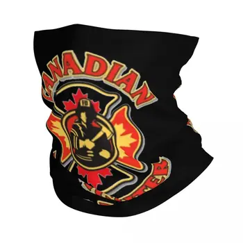 Бандана с логотипом канадского пожарного, маска с принтом, шарф, Многофункциональная маска для лица, Походная унисекс для взрослых Зимой