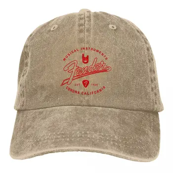 Бейсбольная кепка для музыкальной гитары Fender, модная кепка от солнца с потертостями, унисекс, кепка для гольфа, кепка для бега на открытом воздухе