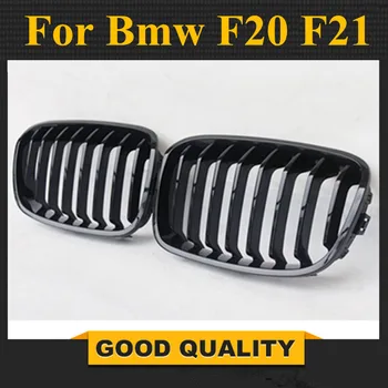 Бесплатная доставка: 1 пара ярко-черной передней решетки радиатора для Bmw F20 F21 1 серии 2011-2014