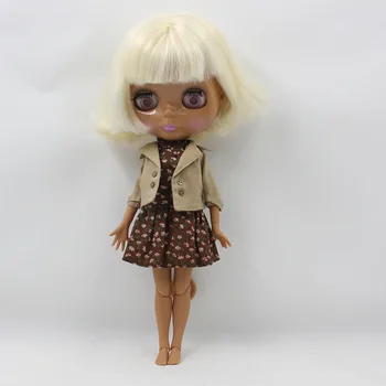 Бесплатная доставка обнаженной куклы Блит для темной кожи, подарок для девочек (DRS778)