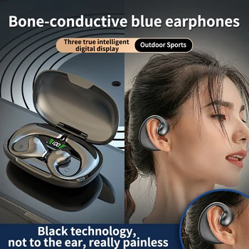 Беспроводная Bluetooth-гарнитура с костной проводимостью, наушники для выносливости, наушники с шумоподавлением, наушники высокого качества звука.