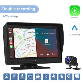 Беспроводной Carplay Android Auto с 7-дюймовым экраном, радио, Фронтальные Резервные Камеры, Bluetooth WIFI, FM, Bluetooth Зеркальная ссылка, TF-карта