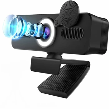 Веб-Камера 4K Full HD 1080P Веб-Камера С Автофокусом С Микрофоном USB Веб-Камера Для ПК Компьютер Mac Ноутбук Настольный Webcamera HD Камеры