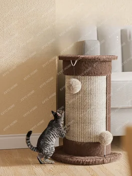 Вертикальная сизалевая доска для кошек, износостойкая, без сколов, защита дивана от царапин, стойка для кошек, кошачий шлифовальный коготь