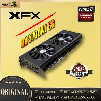 Видеокарты XFX RX5700XT 8G 256bit PCIE4.0X16 С двойным вентилятором Для настольных ПК Используется карта Компьютерной игры