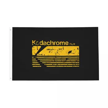 Винтажная фотография Флаг Kodak Kodachrome Двусторонний баннер для помещений и улицы из полиэстера, декор стен в домашней комнате общежития 90x150 см