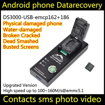 Восстановление данных Мертвого телефона Android DS3000-USB3.0-emcp162 + 186 инструмент для восстановления Vertu Восстановление контактов SMS Сломано Повреждено