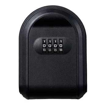 Временный запираемый шкаф для ключей с 4-значным паролем Легкая пластиковая конструкция для домашней безопасности со взломом