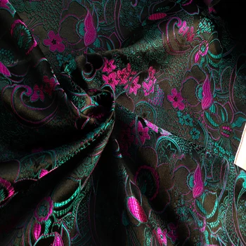 Высококачественная Дамасская парча, жаккардовая ткань, обивка костюмов, мебель, занавески, материал одежды на полметра