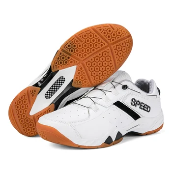 Высококачественная мужская теннисная обувь, нескользящая дышащая обувь для бадминтона, уличная женская спортивная обувь для бадминтона 36-45