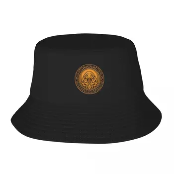 Голова орла на винтажном круговом орнаменте, шляпа рыбака для взрослых, шляпы-бобы, мужские Женские кепки, шляпа рыбака для девочек, шляпа для мальчиков