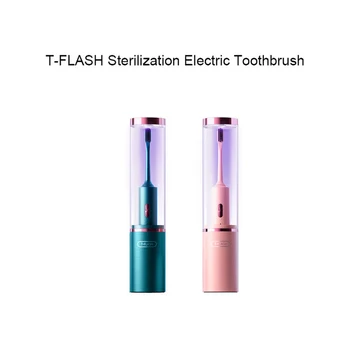 Горячая Распродажа Mijia T-Flash Smart Sonic Электрическая Зубная Щетка USB Перезаряжаемая Зубная Щетка Водонепроницаемая Ультразвуковая Автоматическая Зубная Щетка