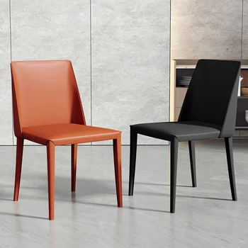 Горячая распродажа минималистичный кожаный стул с седлом легкий роскошный домашний эргономичный дизайнерский обеденный стул в индустриальном стиле для ресторана back chai