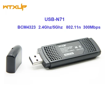 Двухдиапазонный 300 Мбит/с Wifi USB Wireless-N Адаптер USB-N71 Ключ BCM4323 BCM43236 Ethernet USB Wi-Fi Адаптер 2.4 G/5G